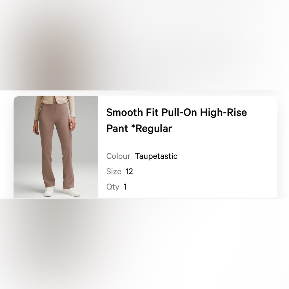 Lululemon pull in dress pants.  Size 12